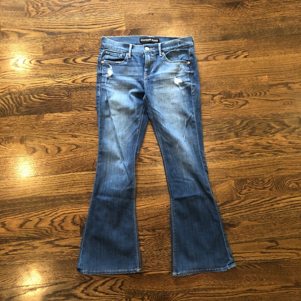 Express Jeans, slim flare, size 2S